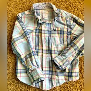 Spring / Easter Plaid Toddler Button Down Shirt
